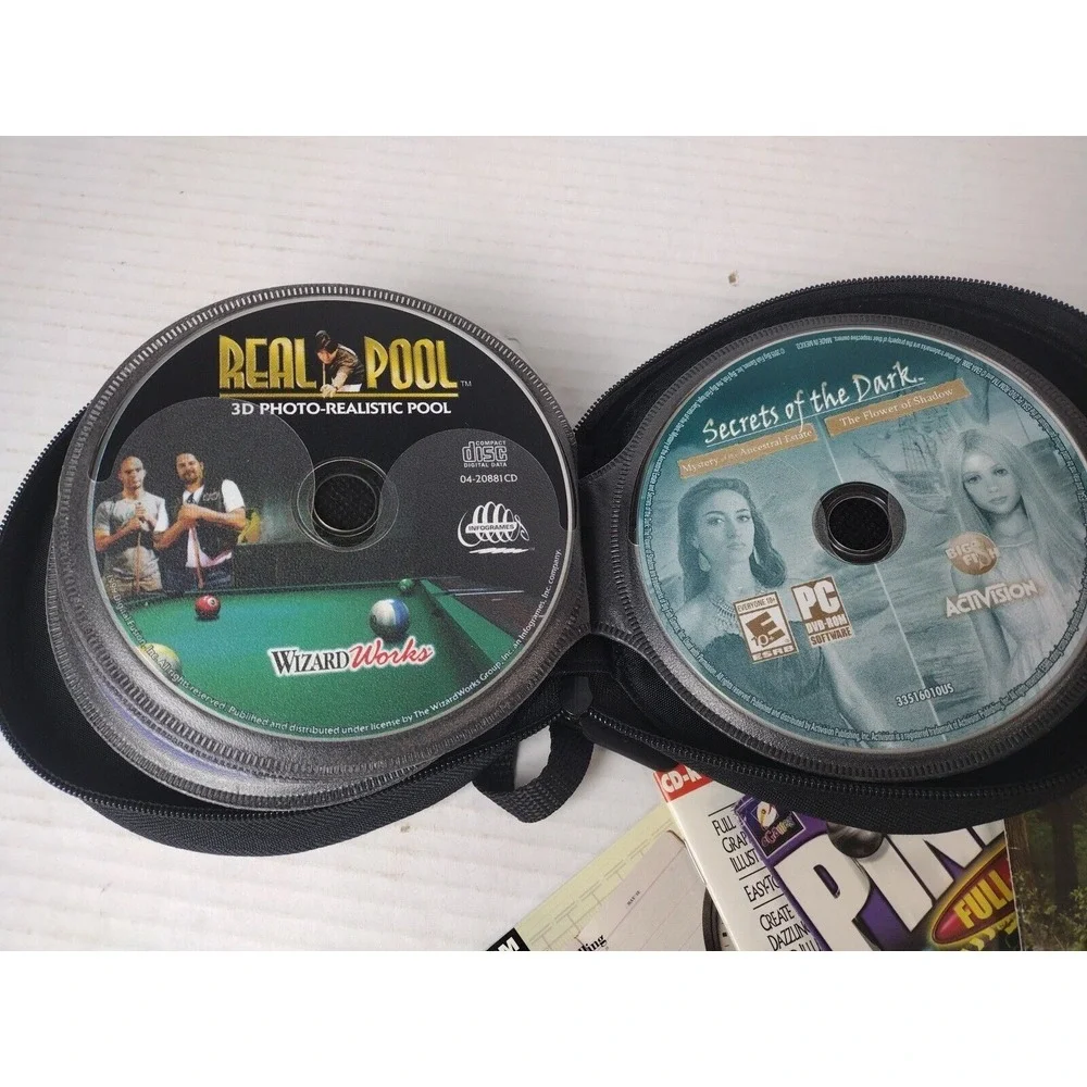 VTG Computer Games/Educational CD-ROM Lot (20) Designer, Crystal Key, Ect...